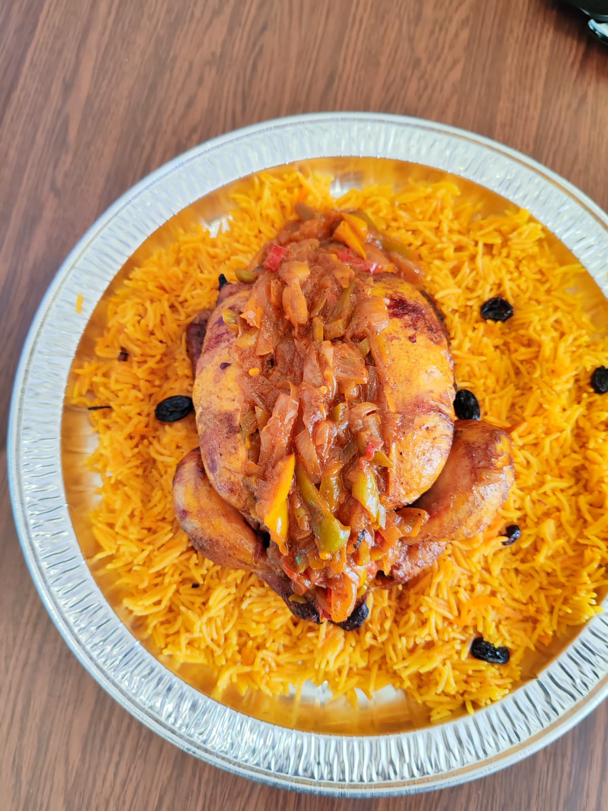 حبة شواية جامبو محشية بالخضار مع نفرين 2 رز