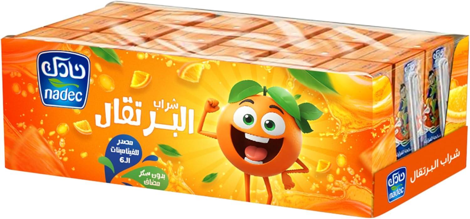 كرتون عصير برتقال نادك 18 عبوه سعة 125 مل