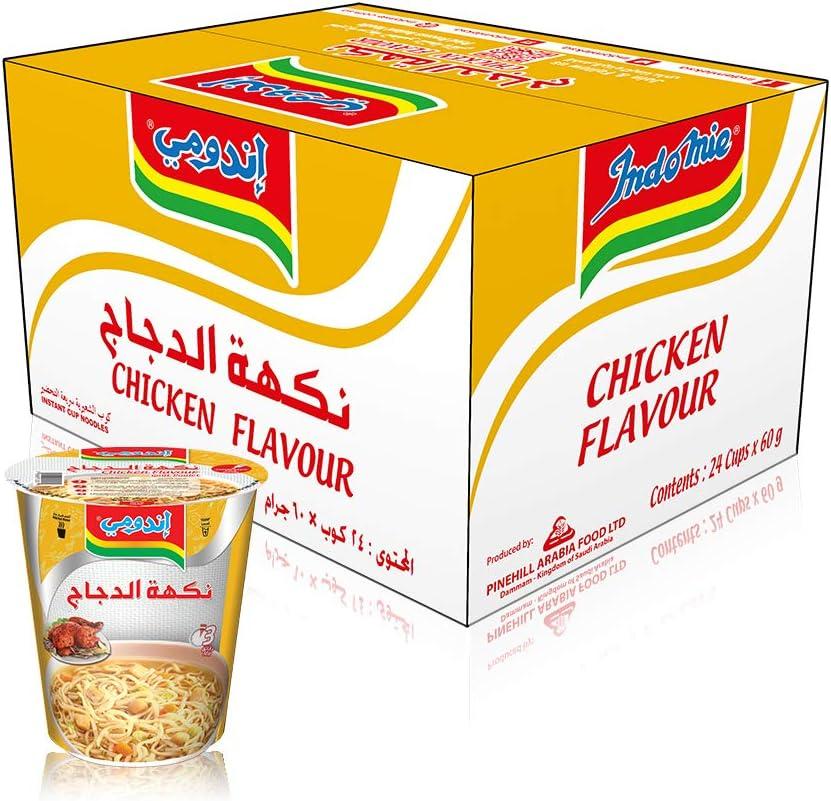 كرتون اندومي نكهه الدجاج 24 كاسه 60 جرام