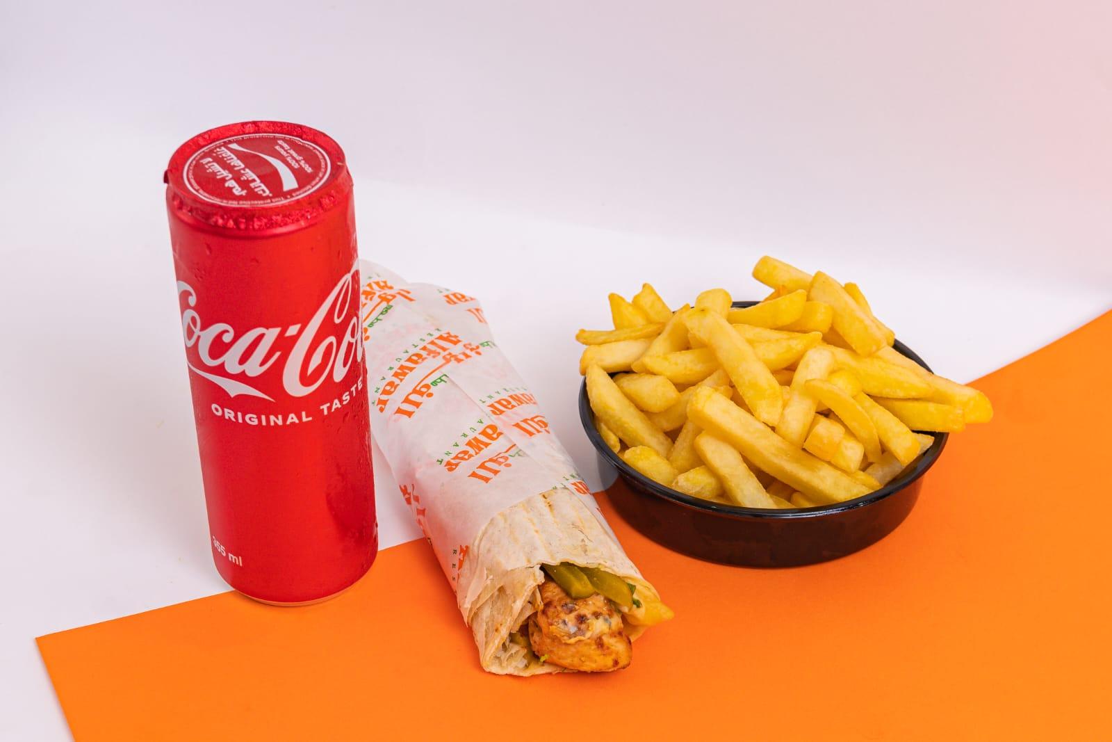 كمبو ( اصيلة + بطاطس + كولا