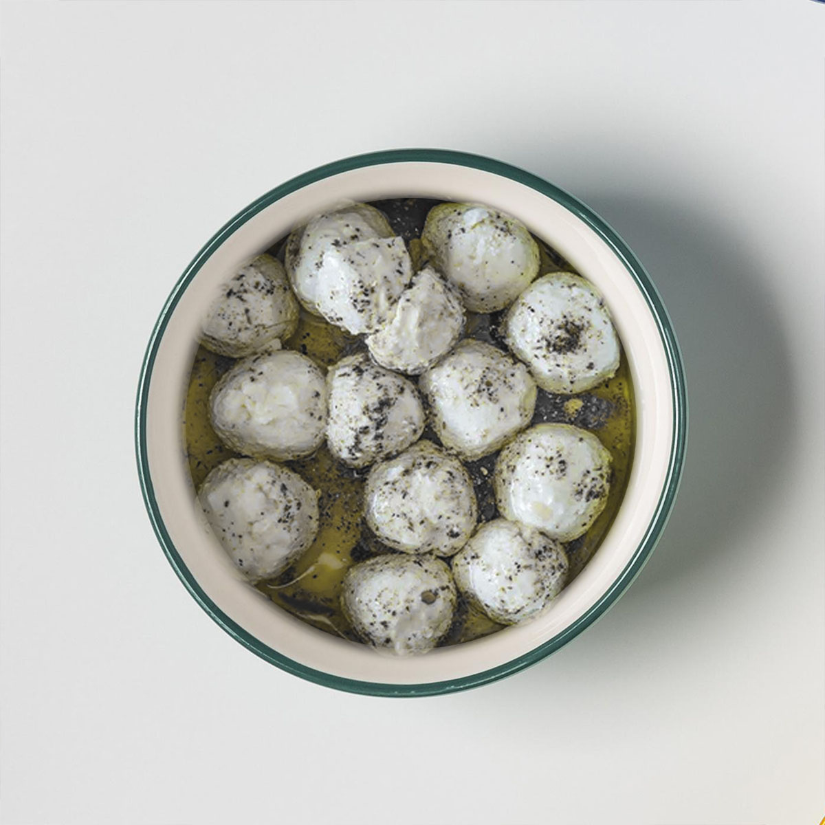 لبنة مكورة حبة البركة