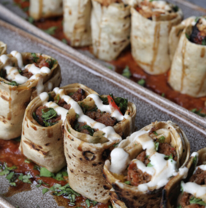 رولات كباب لحم