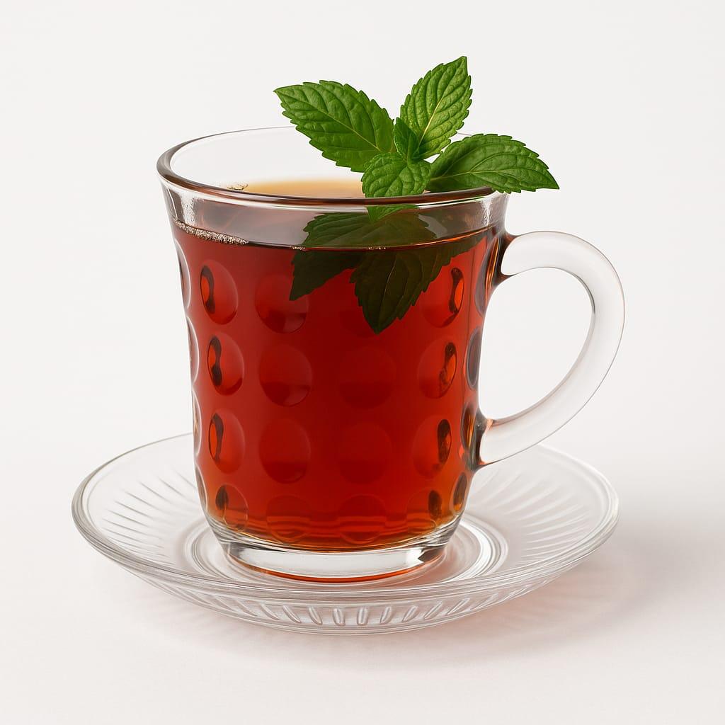 كاسة شاي أحمر