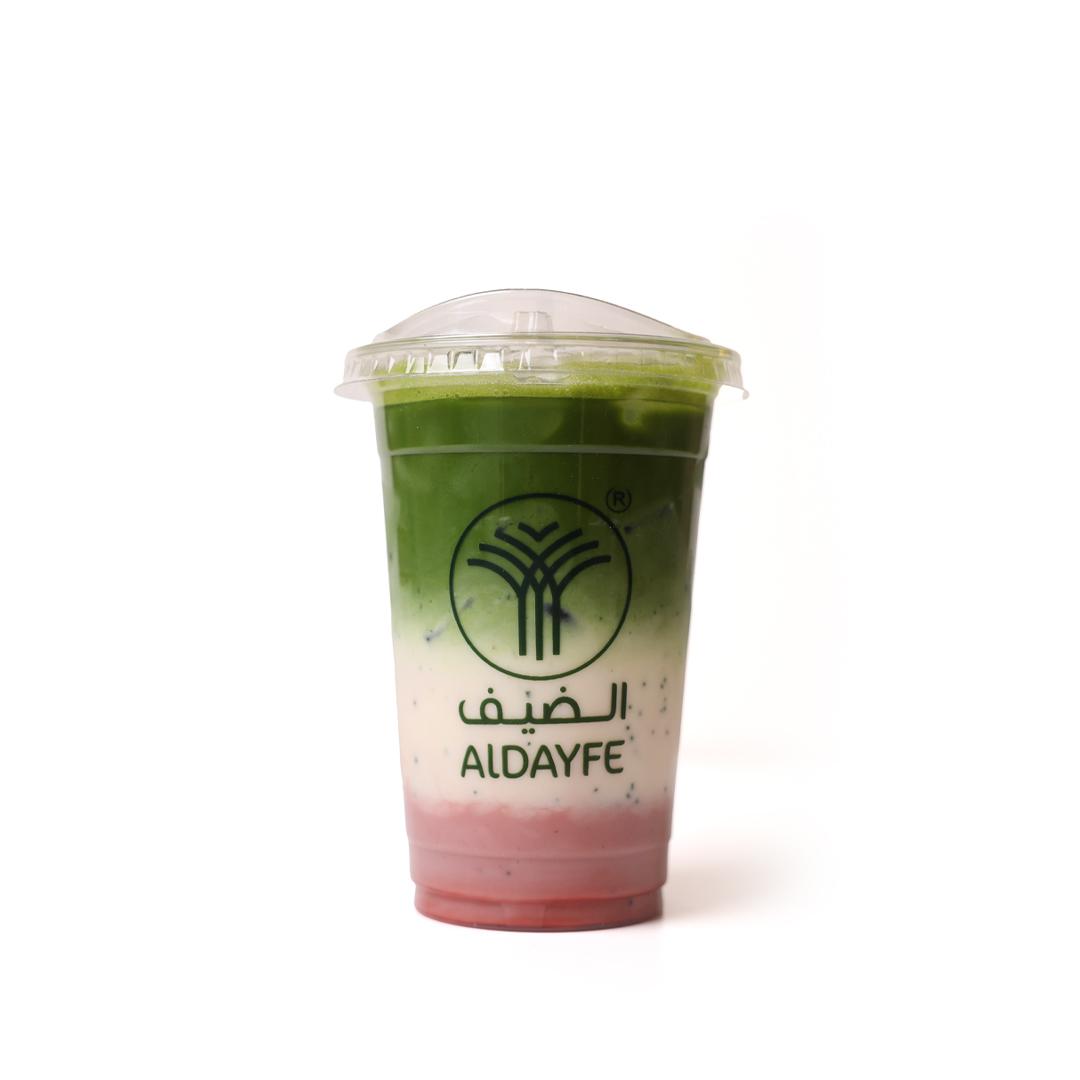 ماتشا فراولة مثلجة