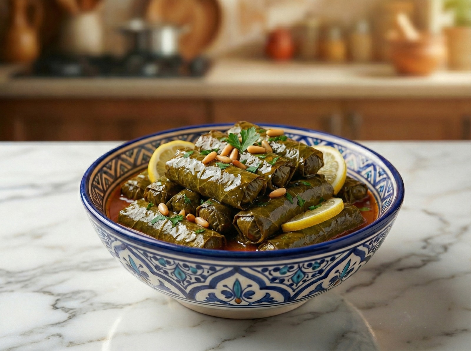 طاجن ورق عنب طازج