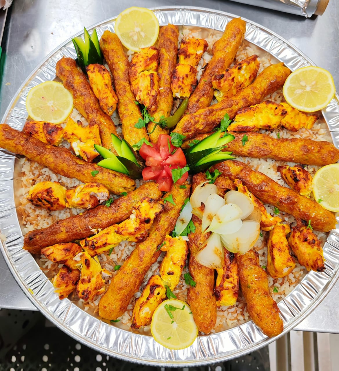 nisf kilu kabab dajaj نصف كيلو كباب دجاج مشوي (6) اسياخ