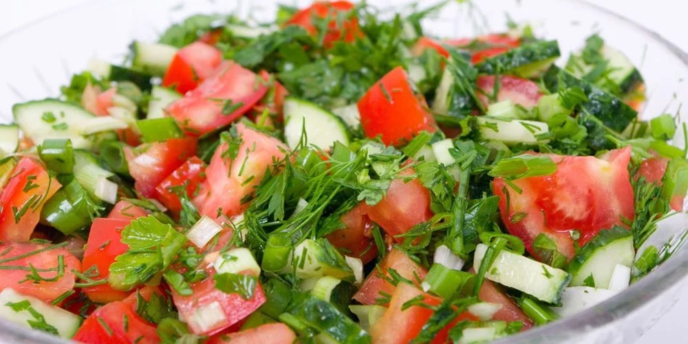 سلطة خضراء sultat khadra'