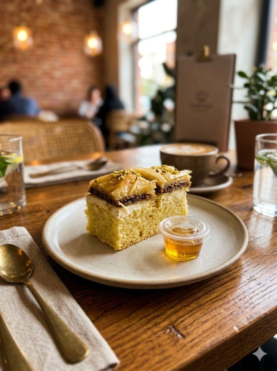 كيكه البقلاوه