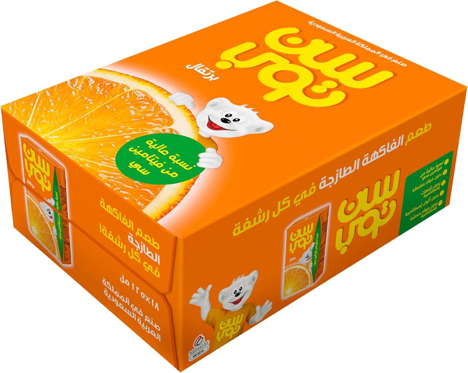 عصير برتقال من سن توب، 18×125 مل