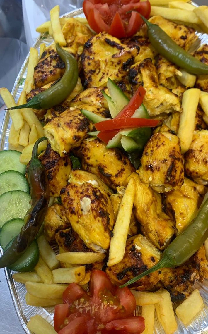 اوصال دجاج مشوية  نصف كيلو