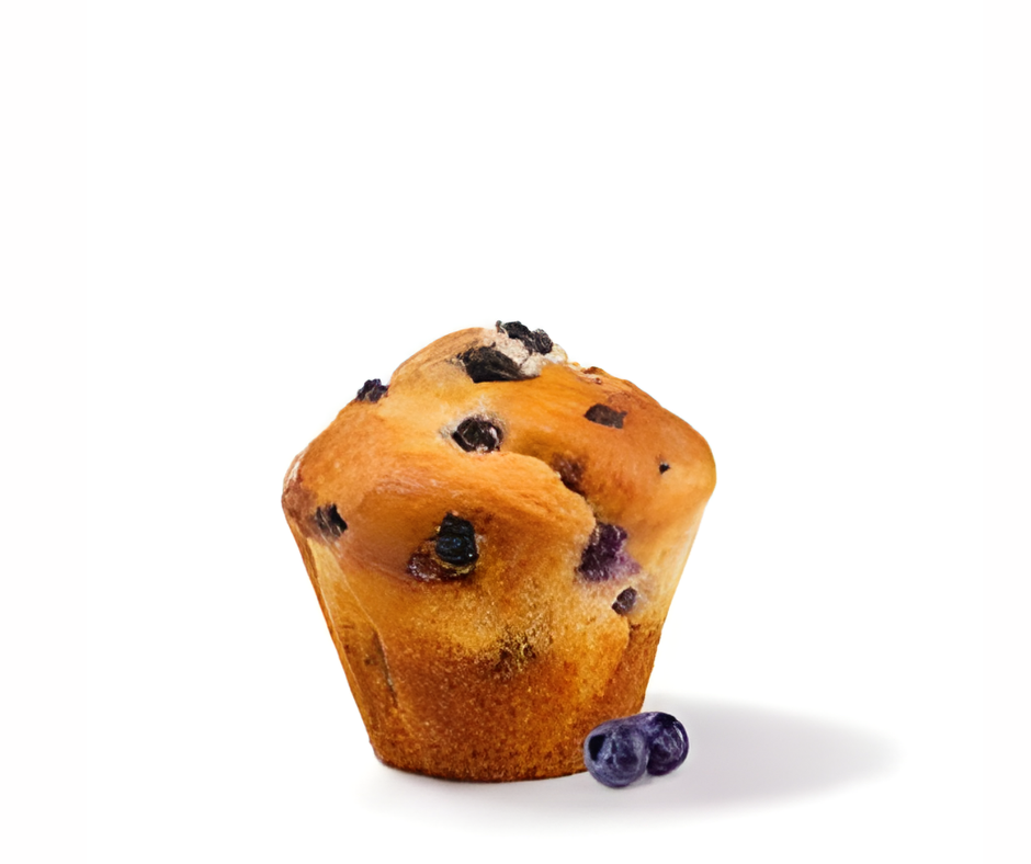 مافن كيك توت ازرق