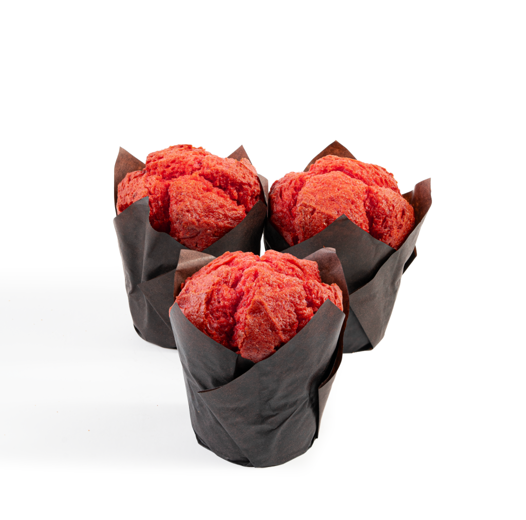 مافن كيك توت احمر